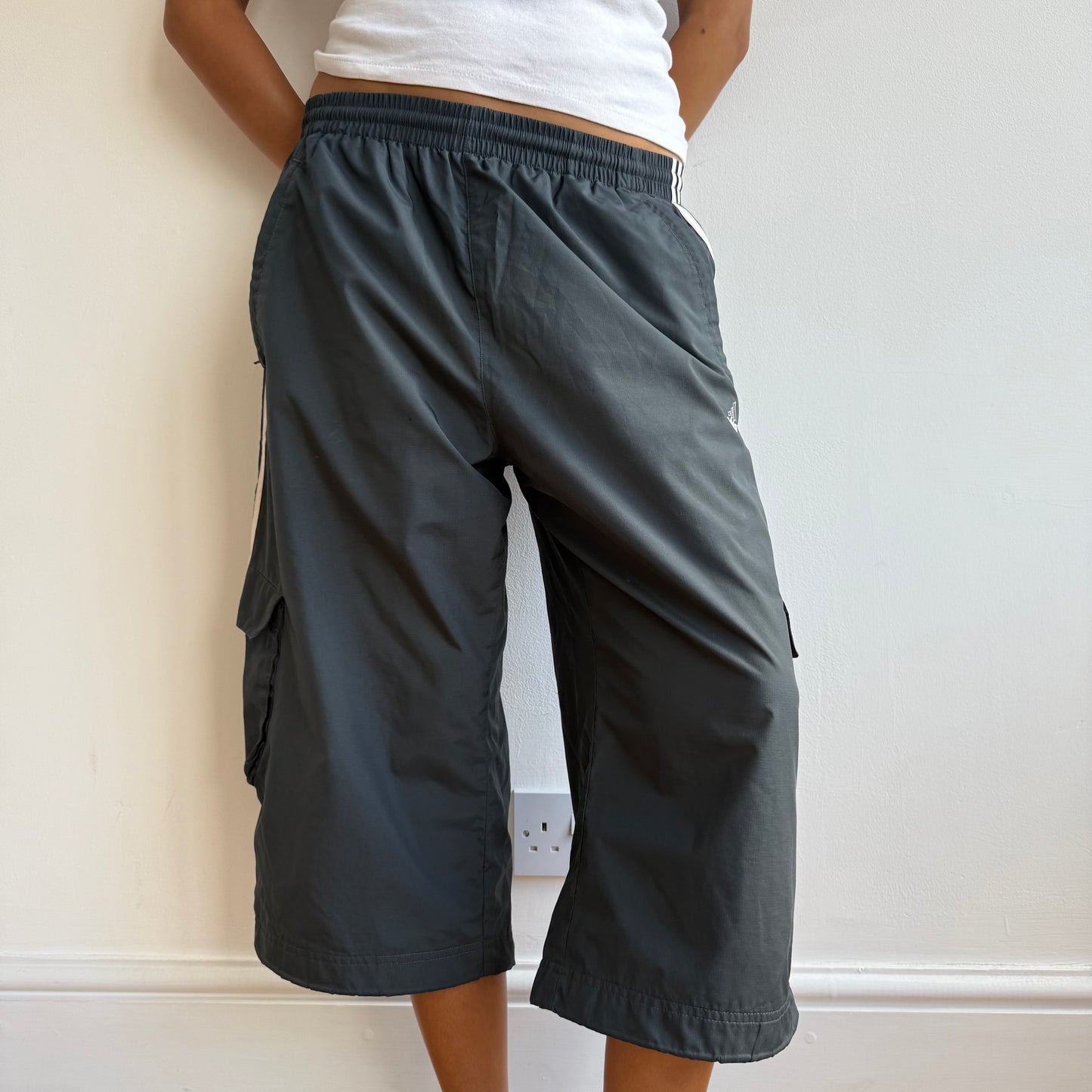 Navy Adidas capris - Size M