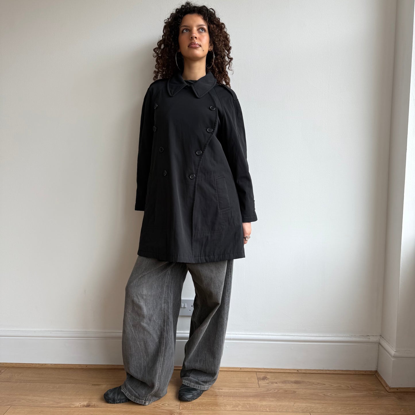 Asymmetric button trench coat - Size M