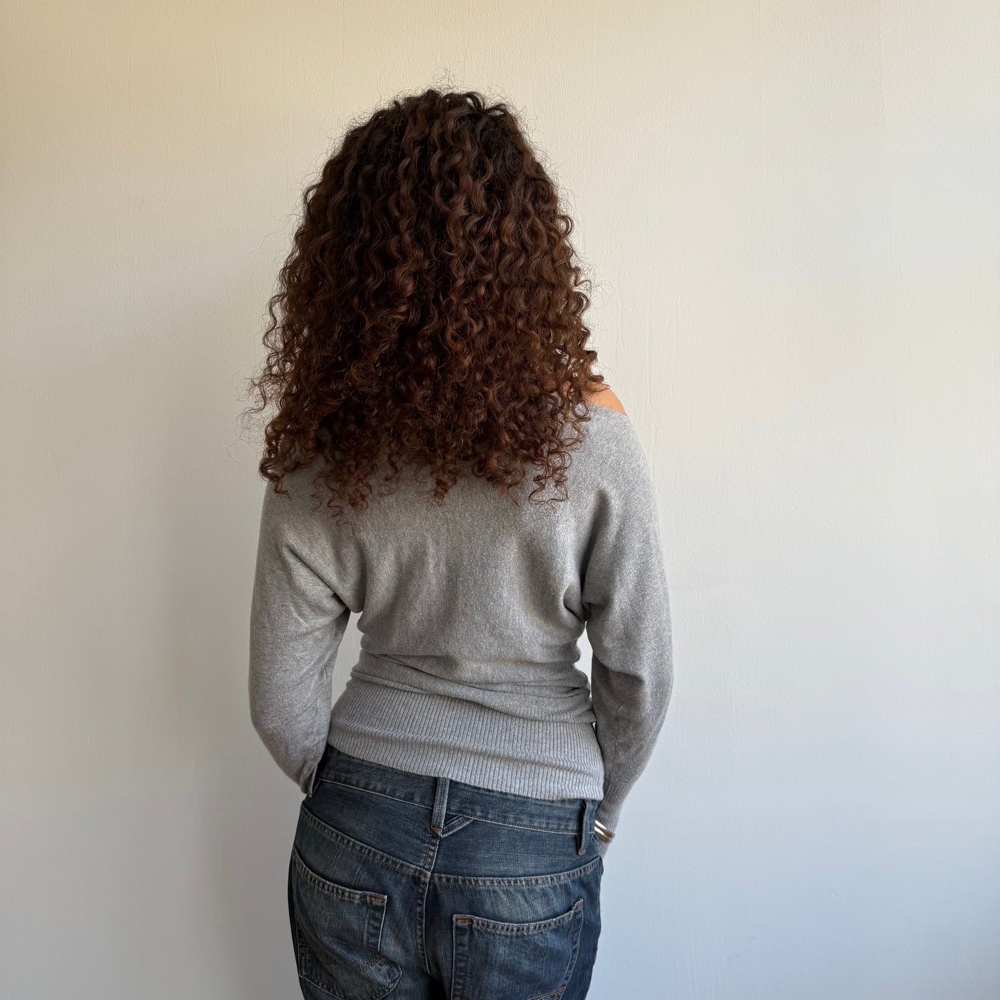 Light grey slouchy knit - Size S