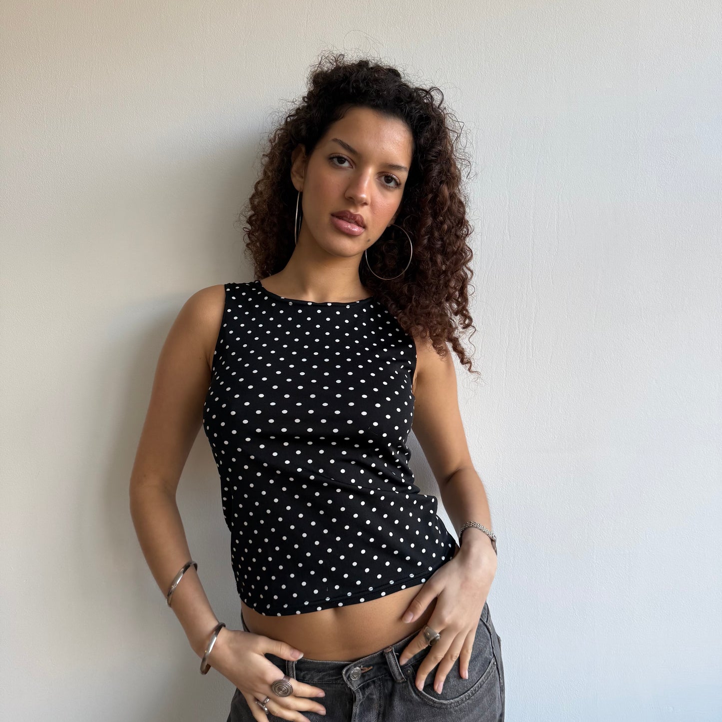 Polka dot top - Size S