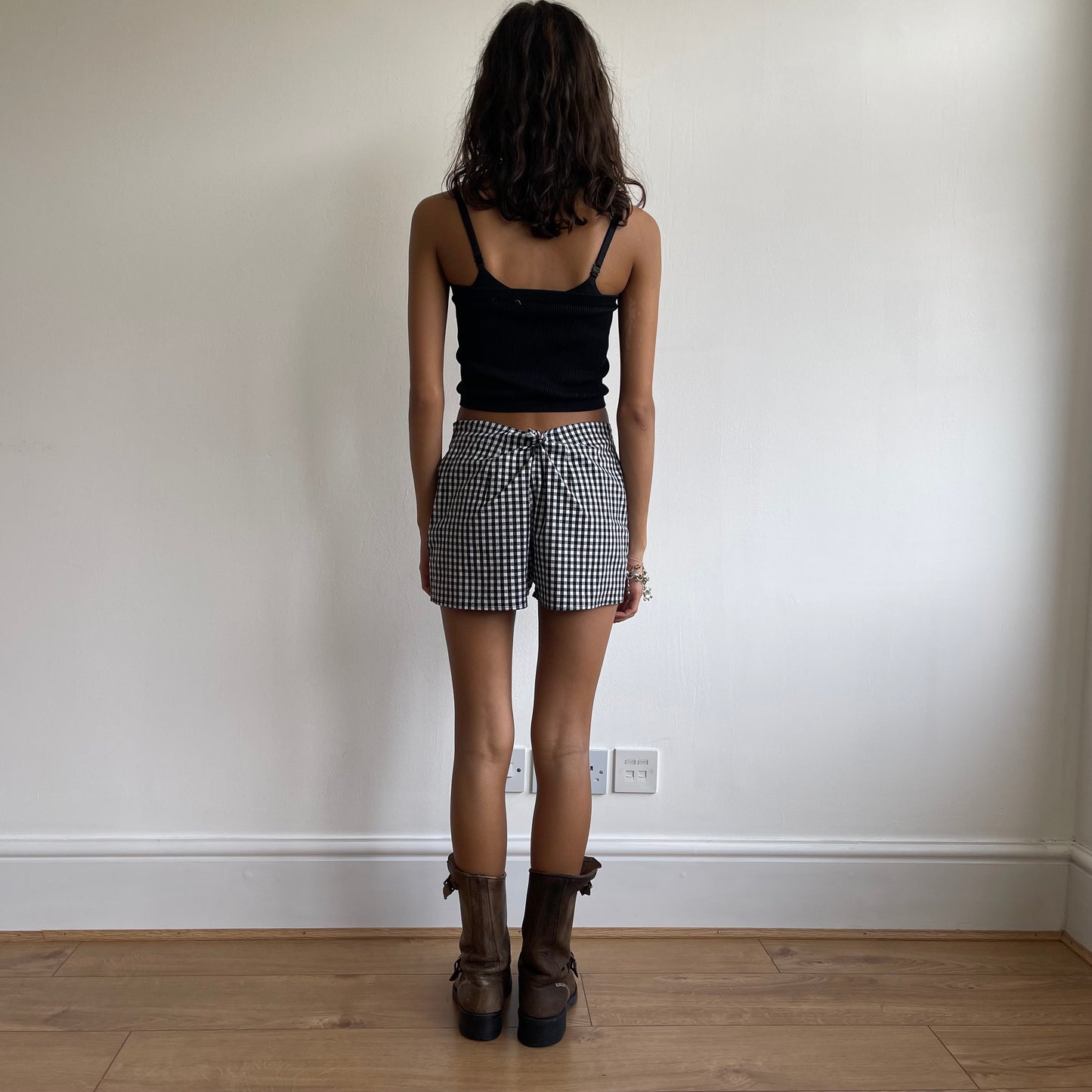 Gingham mini shorts - Size XS/S