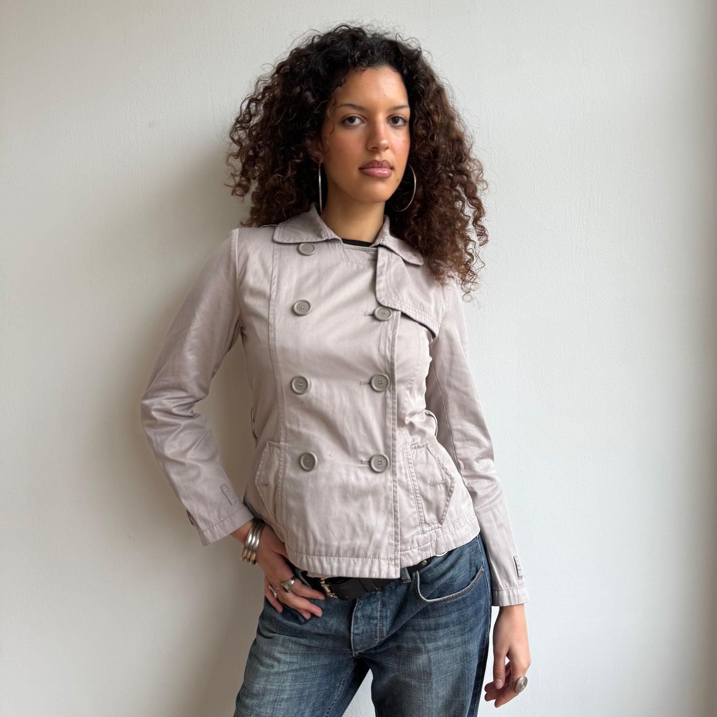 Beige trench peacoat - Size S