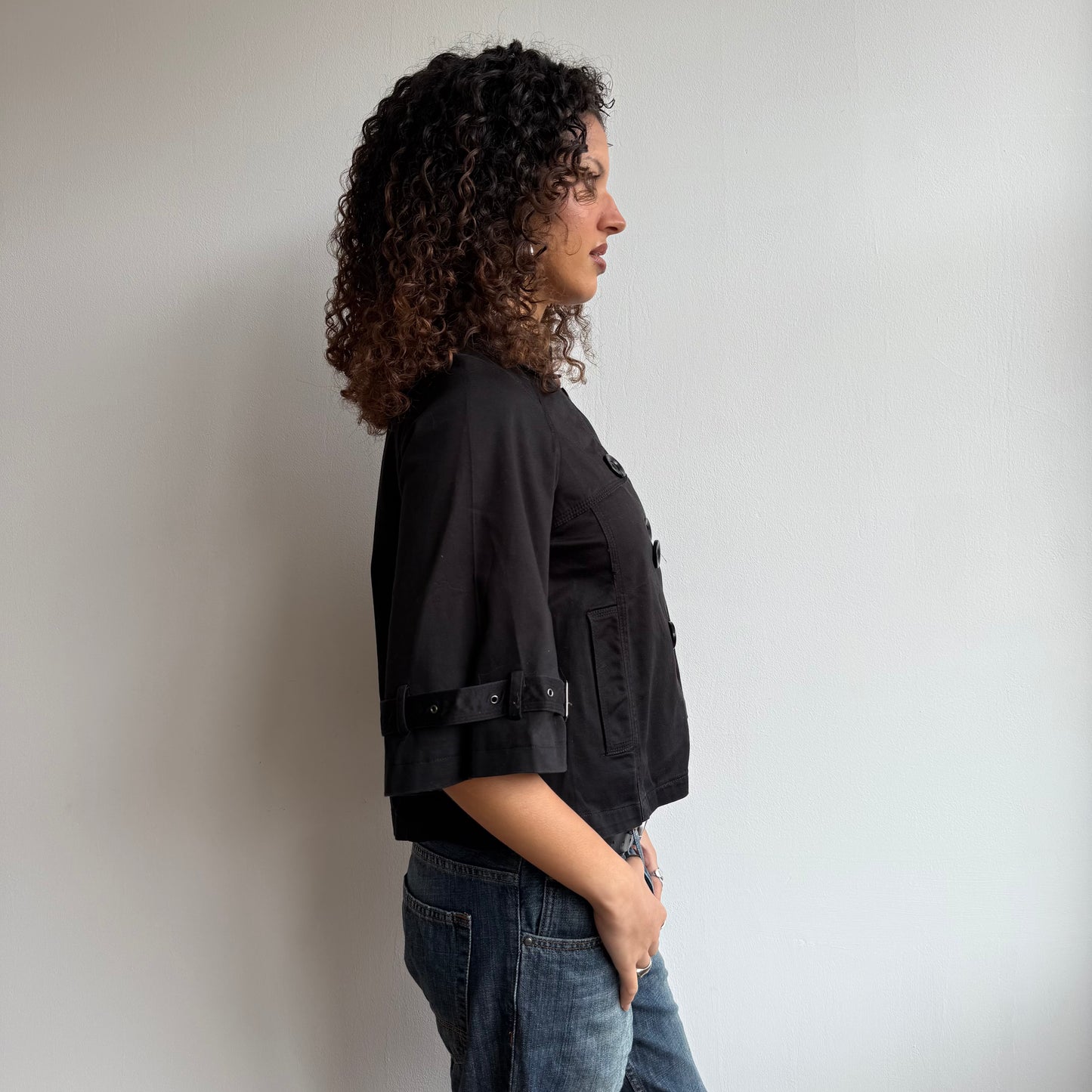 Back buckle sleeve trench - Size S/M