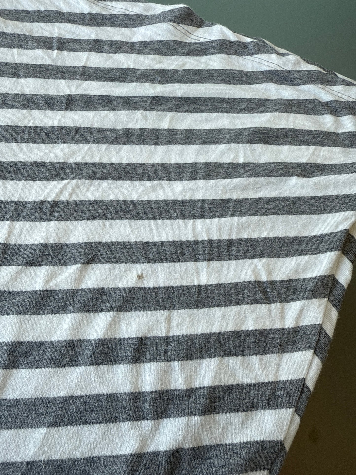 Grey striped midi skirt - Size L
