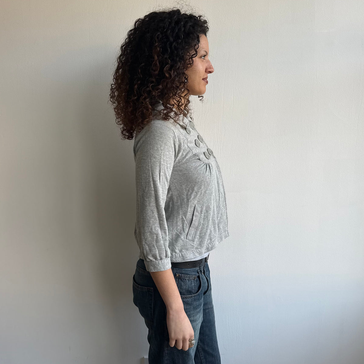 Grey peacoat jumper - Size S