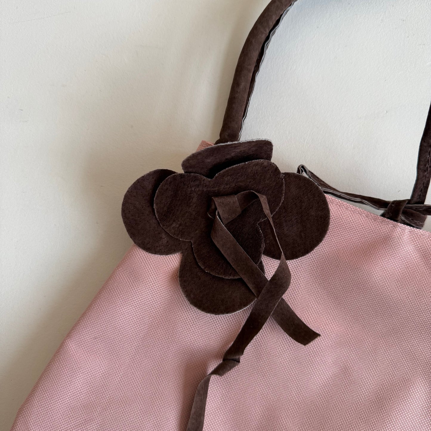 Pink flower bag
