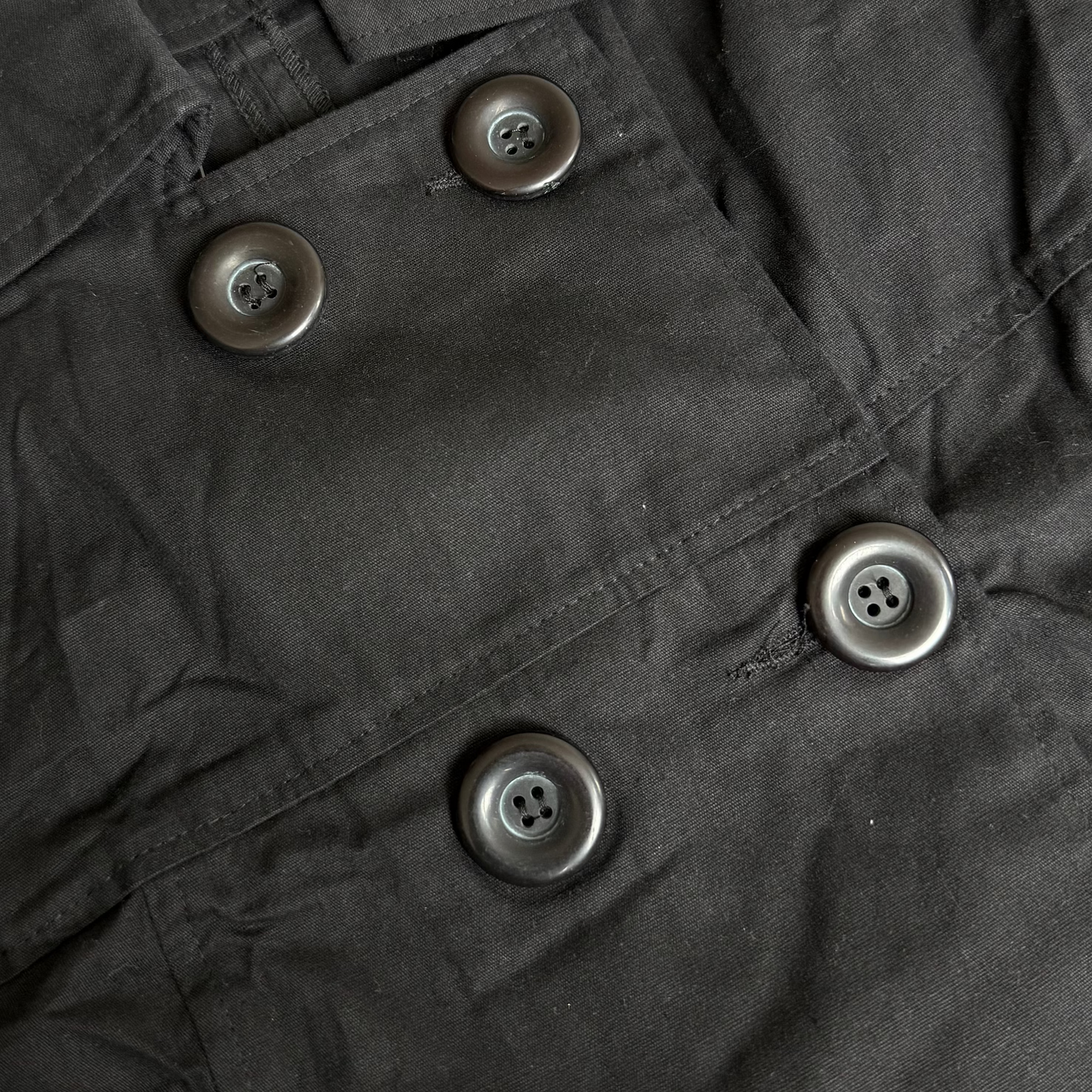 Black short sleeve peacoat - Size S/M + L/XL