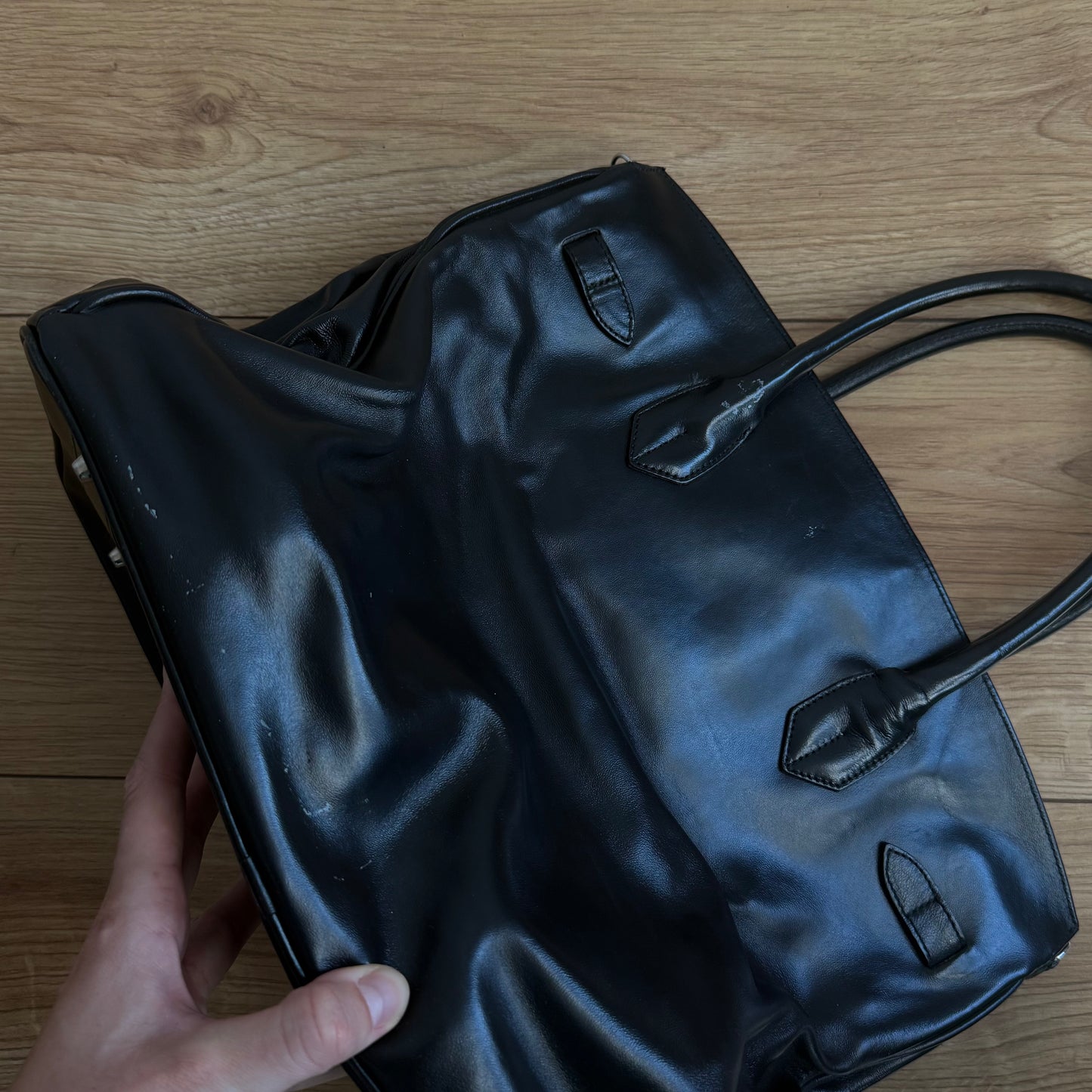 Black firkin bag - One Size