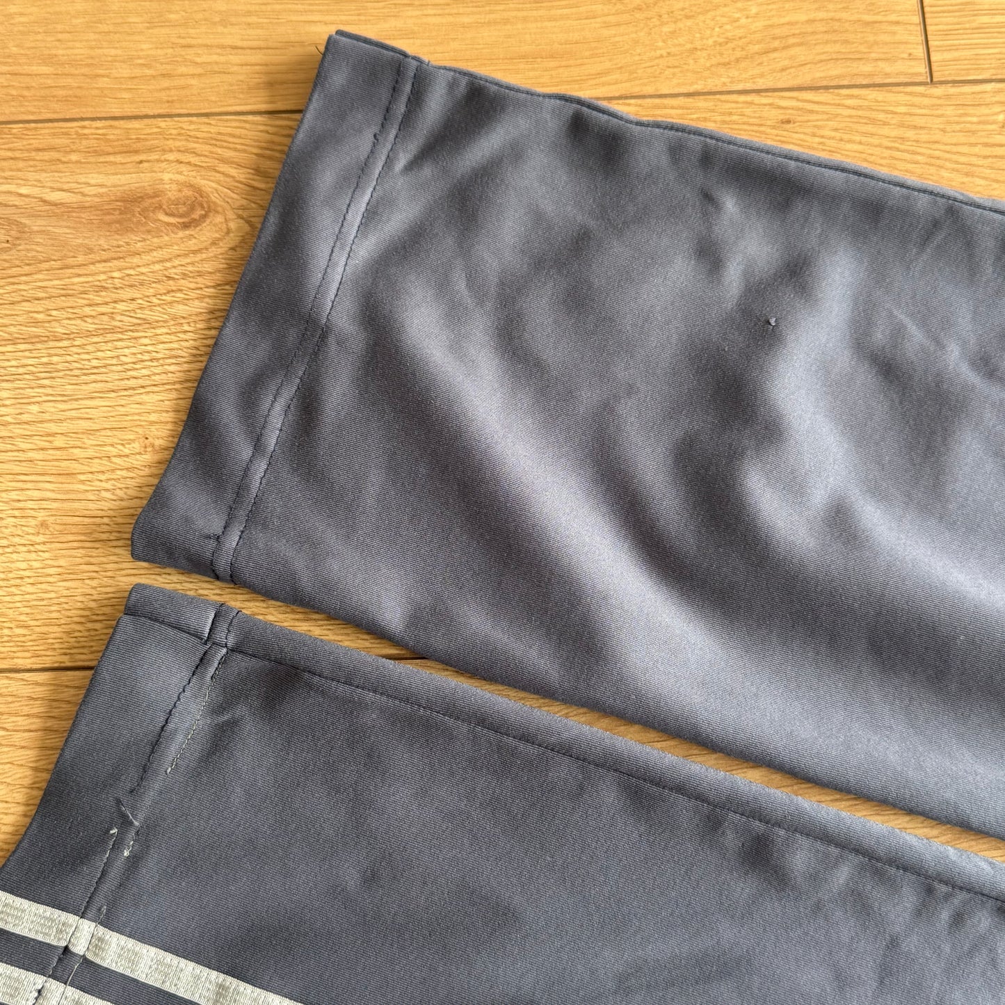 Blue Adidas stripe flared yoga pants - Size S