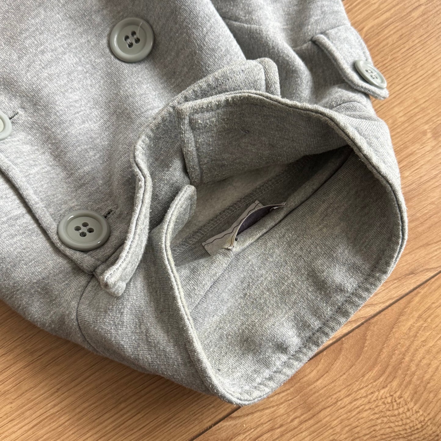 Grey cropped peacoat jumper - Size S + S/M