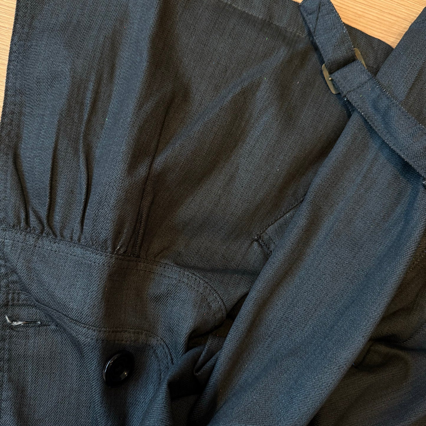 Grey denim peacoat - Size S