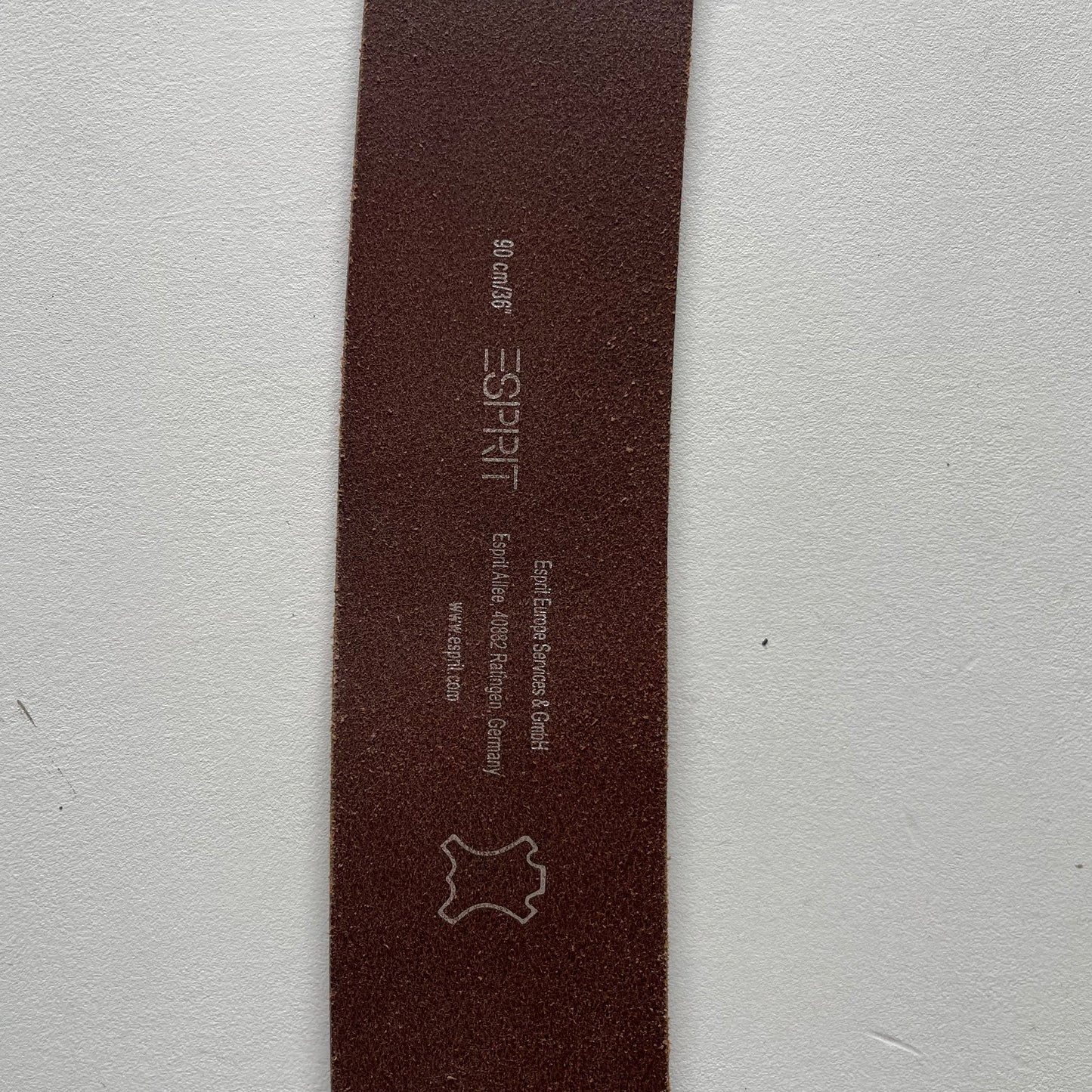 Brown leather belt - OS