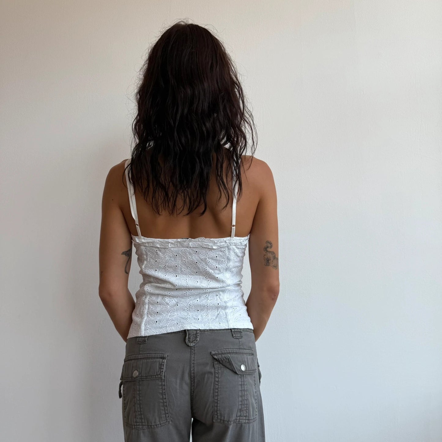 White milkmaid top - Size S