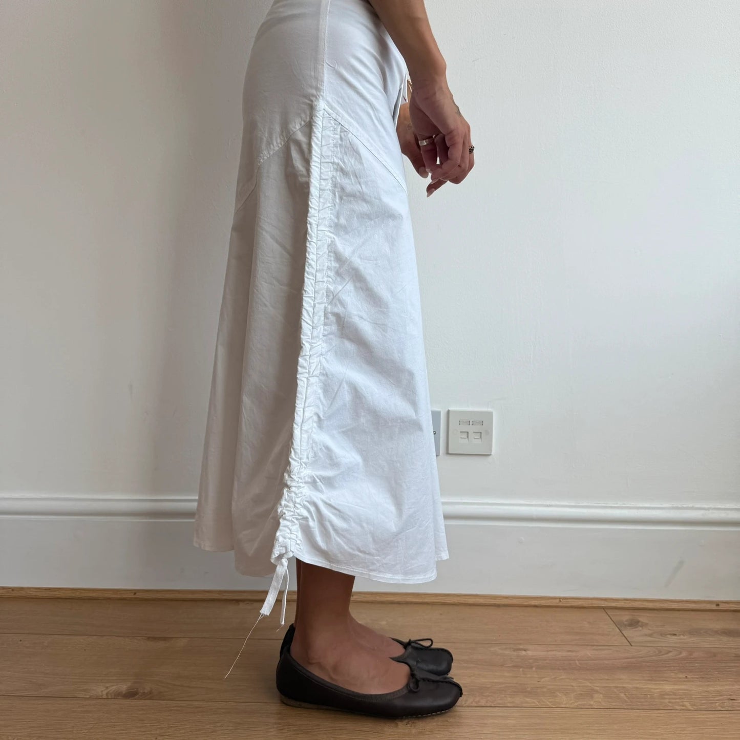 White cargo maxi dress - Size XS