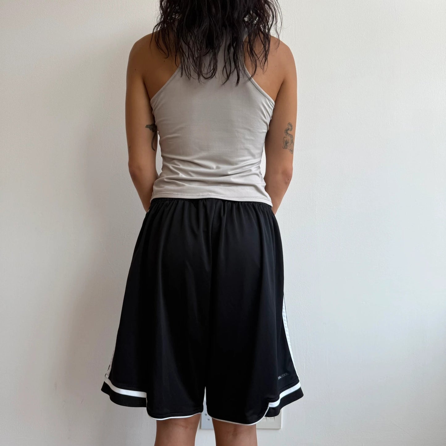 Black sporty adidas basketball shorts - Size S-M