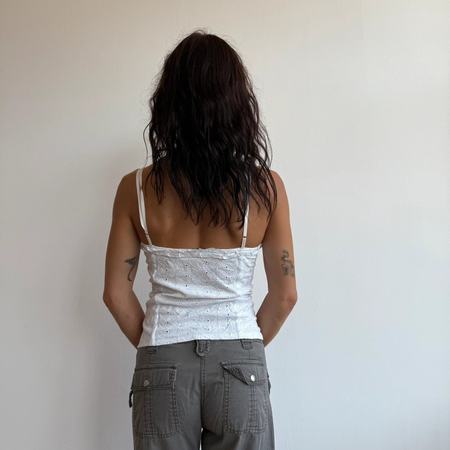 White milkmaid top - Size S