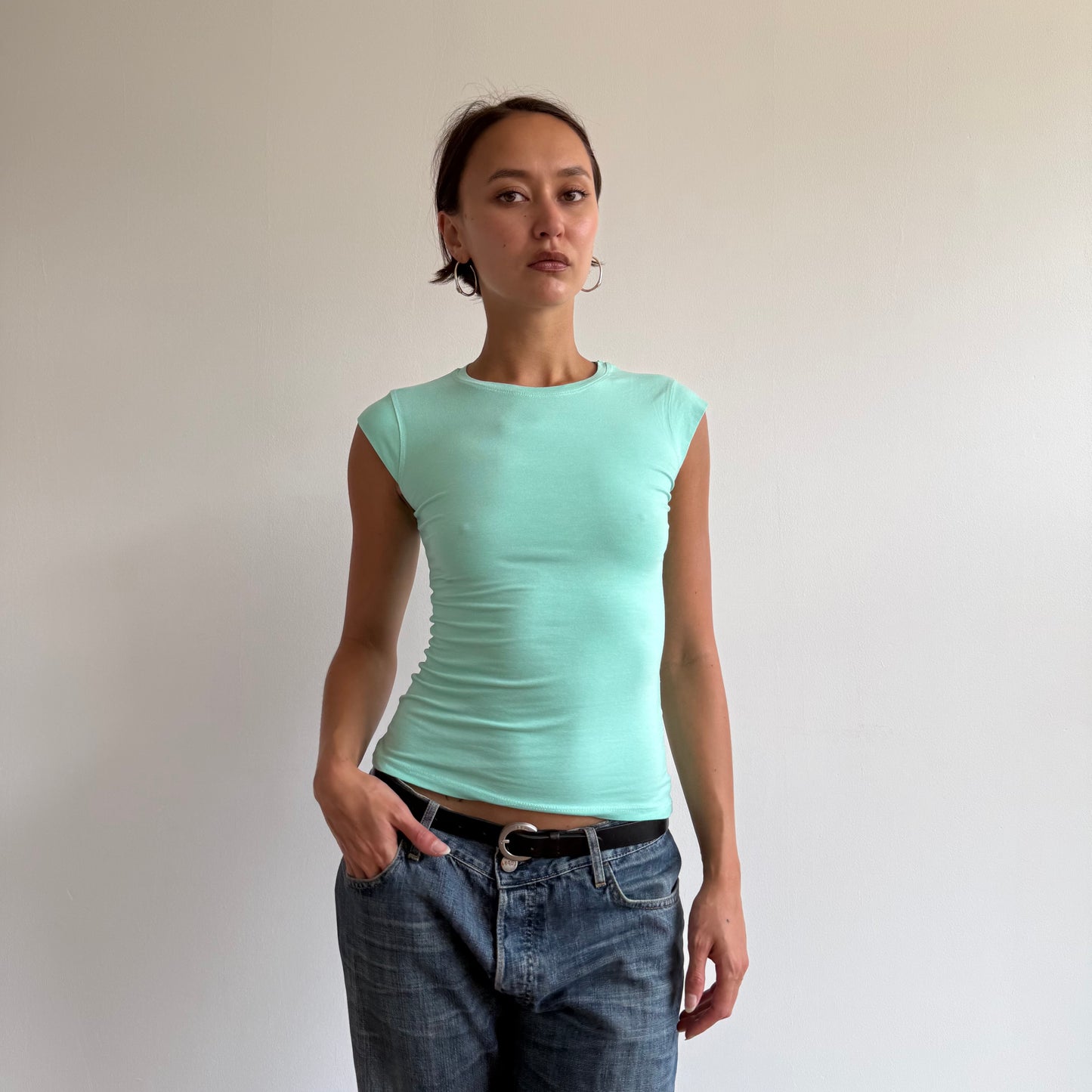 Mint baby tee - Size S