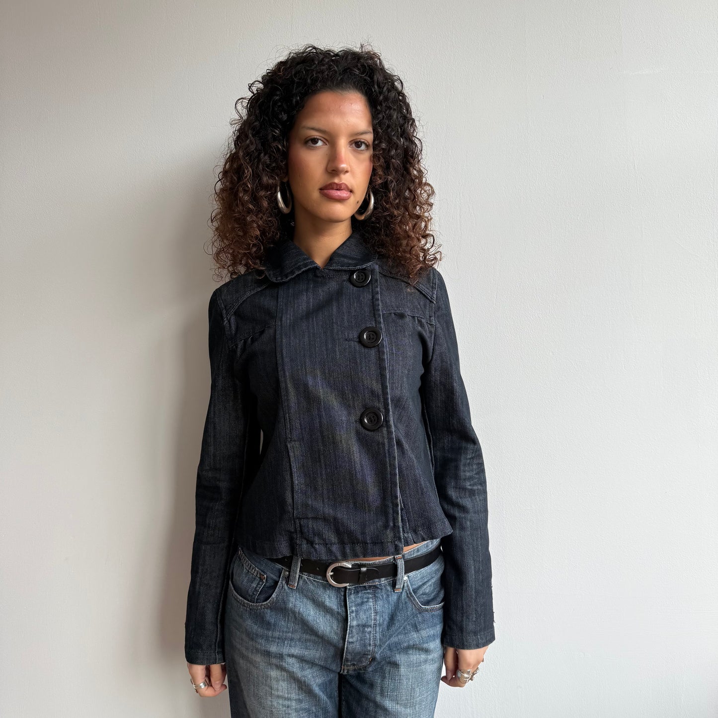 Denim peacoat - Size M