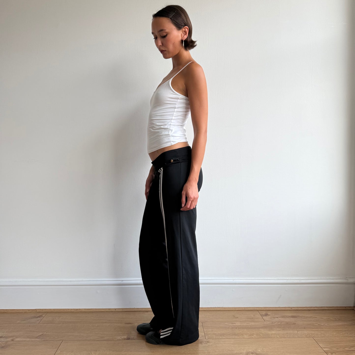 Adidas striped flared bead yoga pants- Size S
