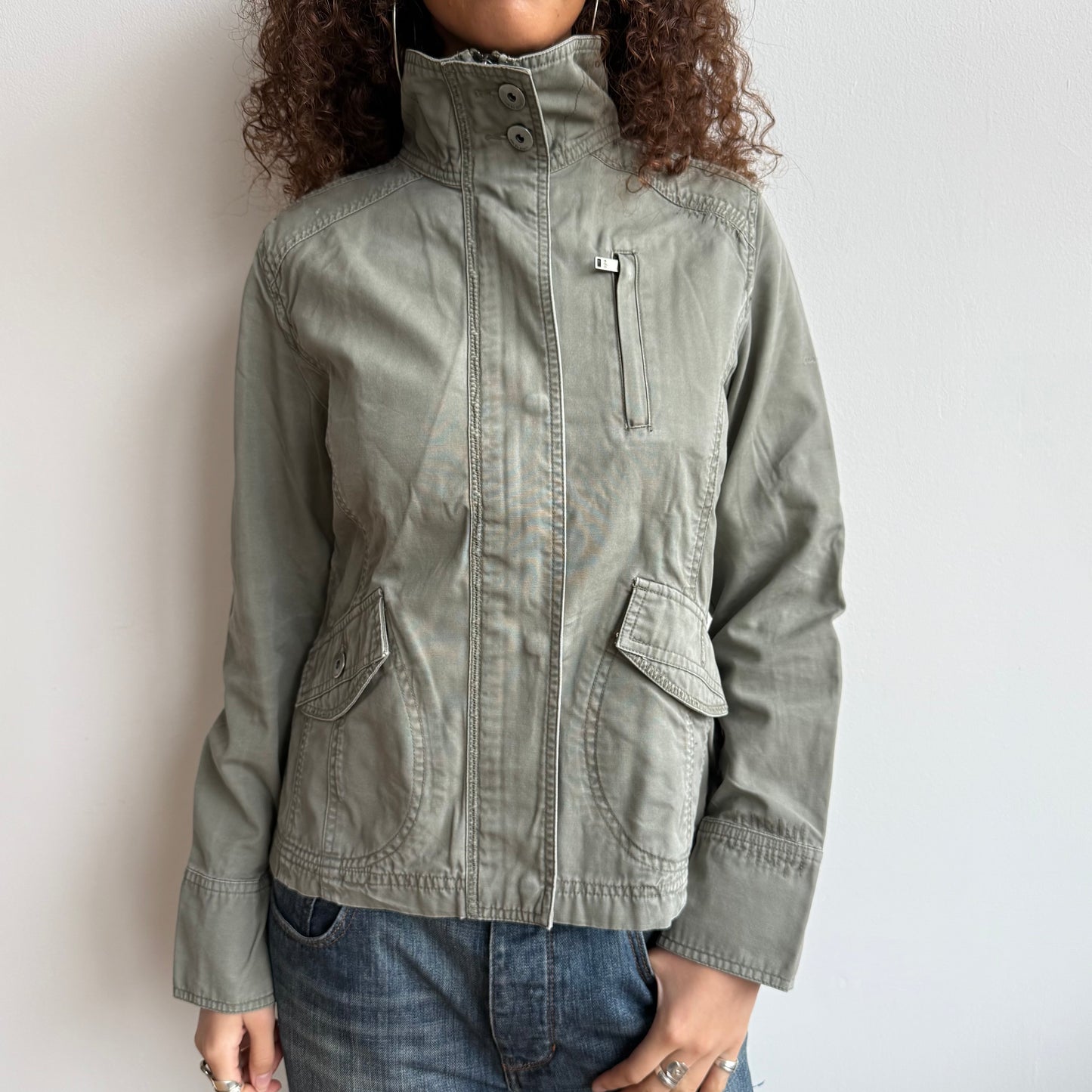 Khaki cargo jacket - Size M