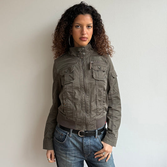 Khaki cargo jacket - Size M
