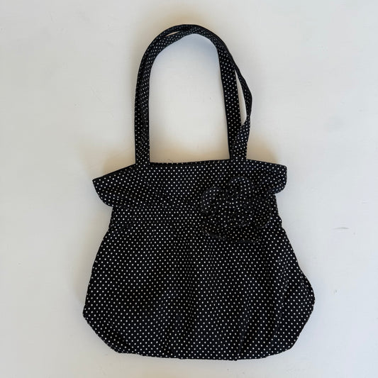 Polka dot flower bag