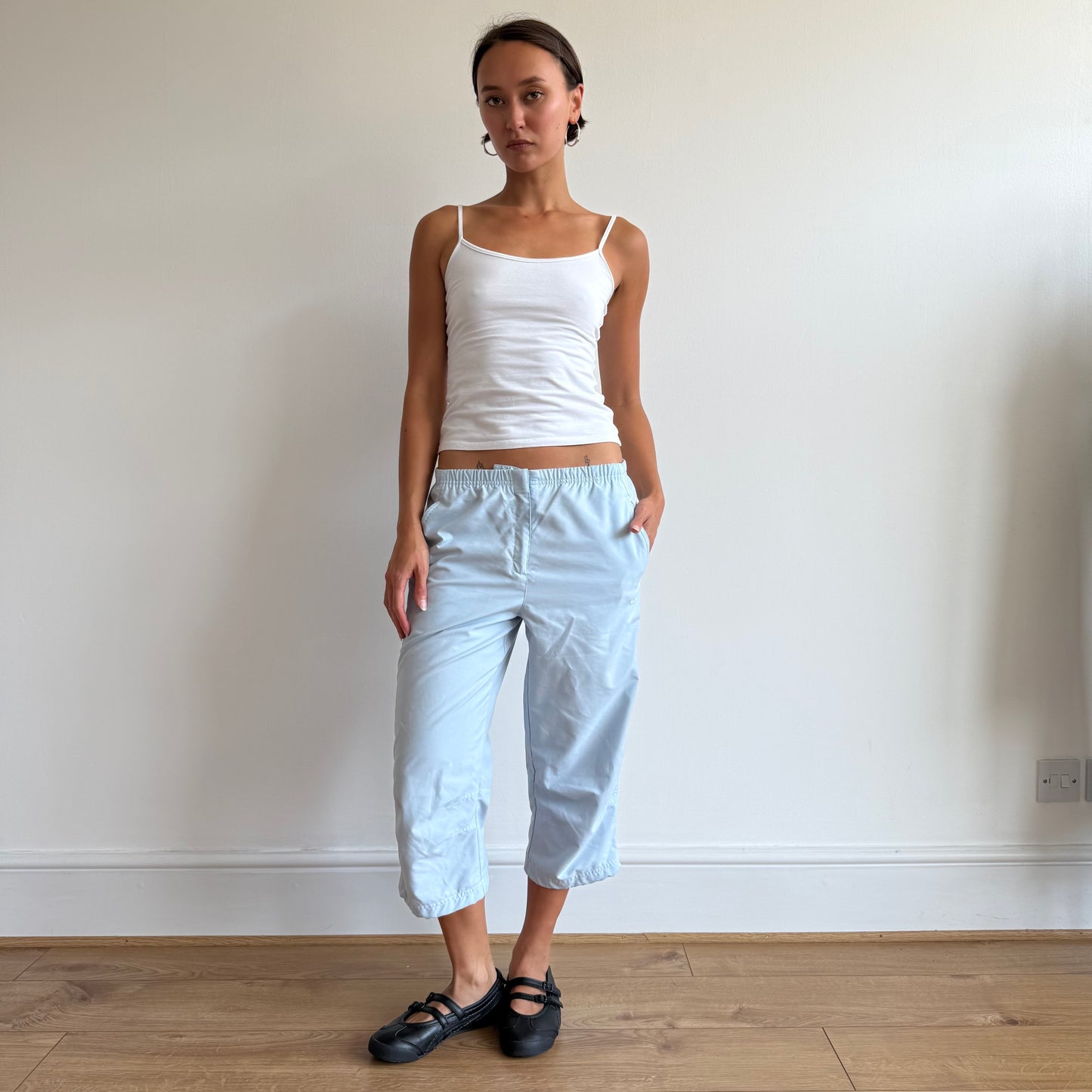 Baby blue Nike capris - Size S