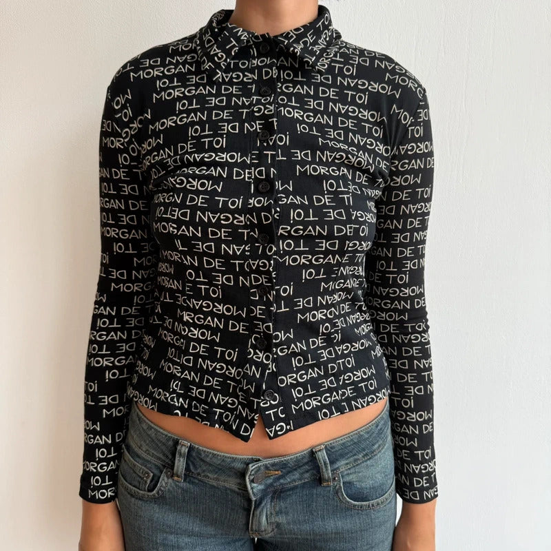 Morgan de toi monogram shirt - Size S