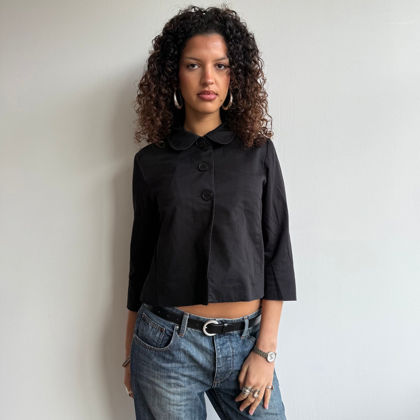 Black swing jacket - Size S