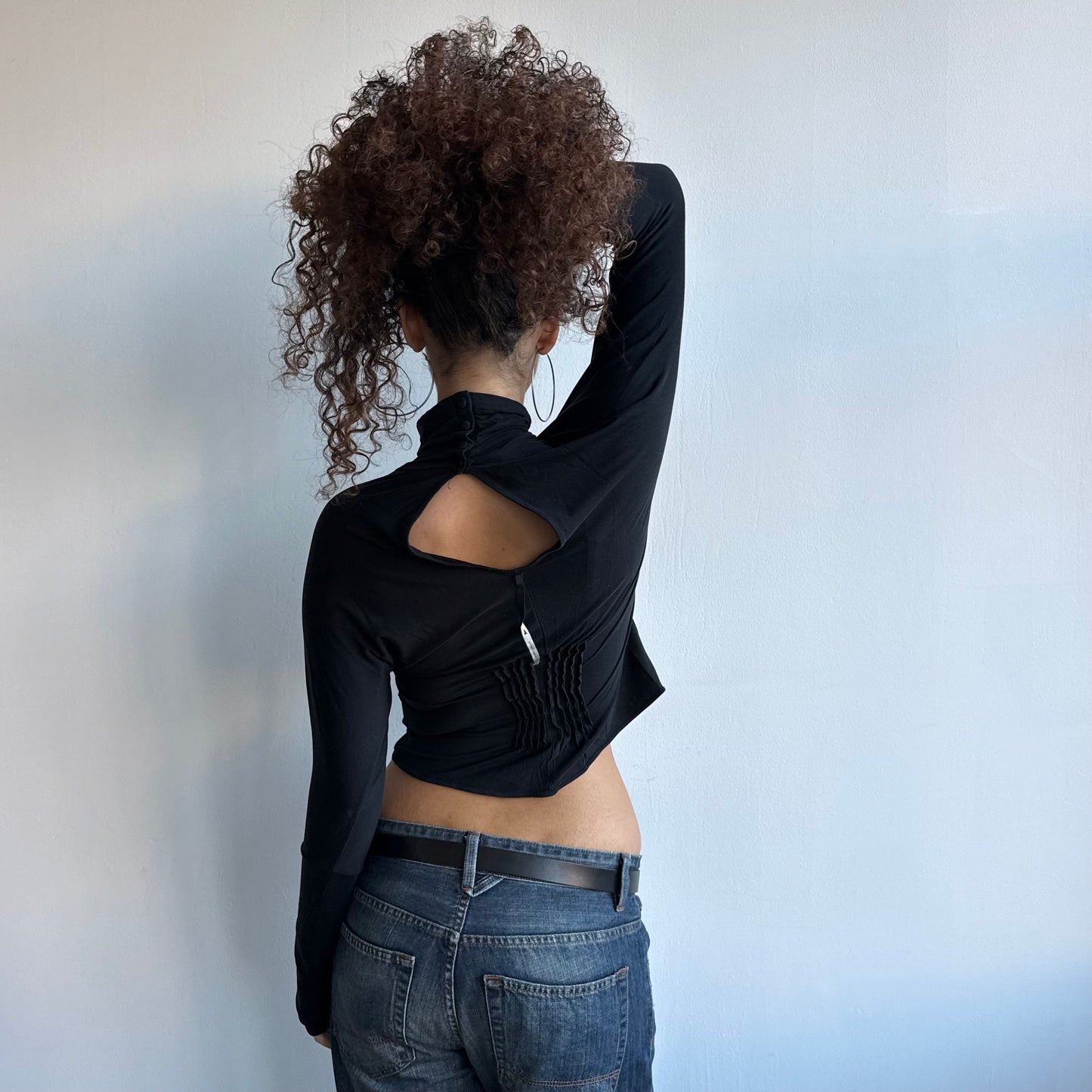 Cop Copine high neck ruffle top - Size S