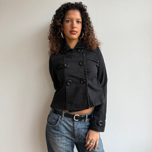 Black peacoat - Size S
