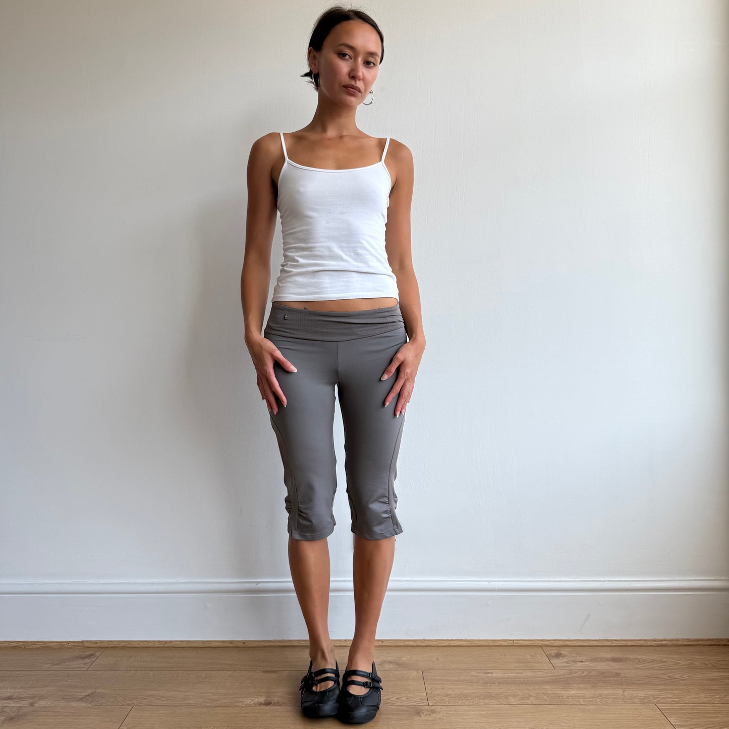 Taupe Adidas capris - Size XS