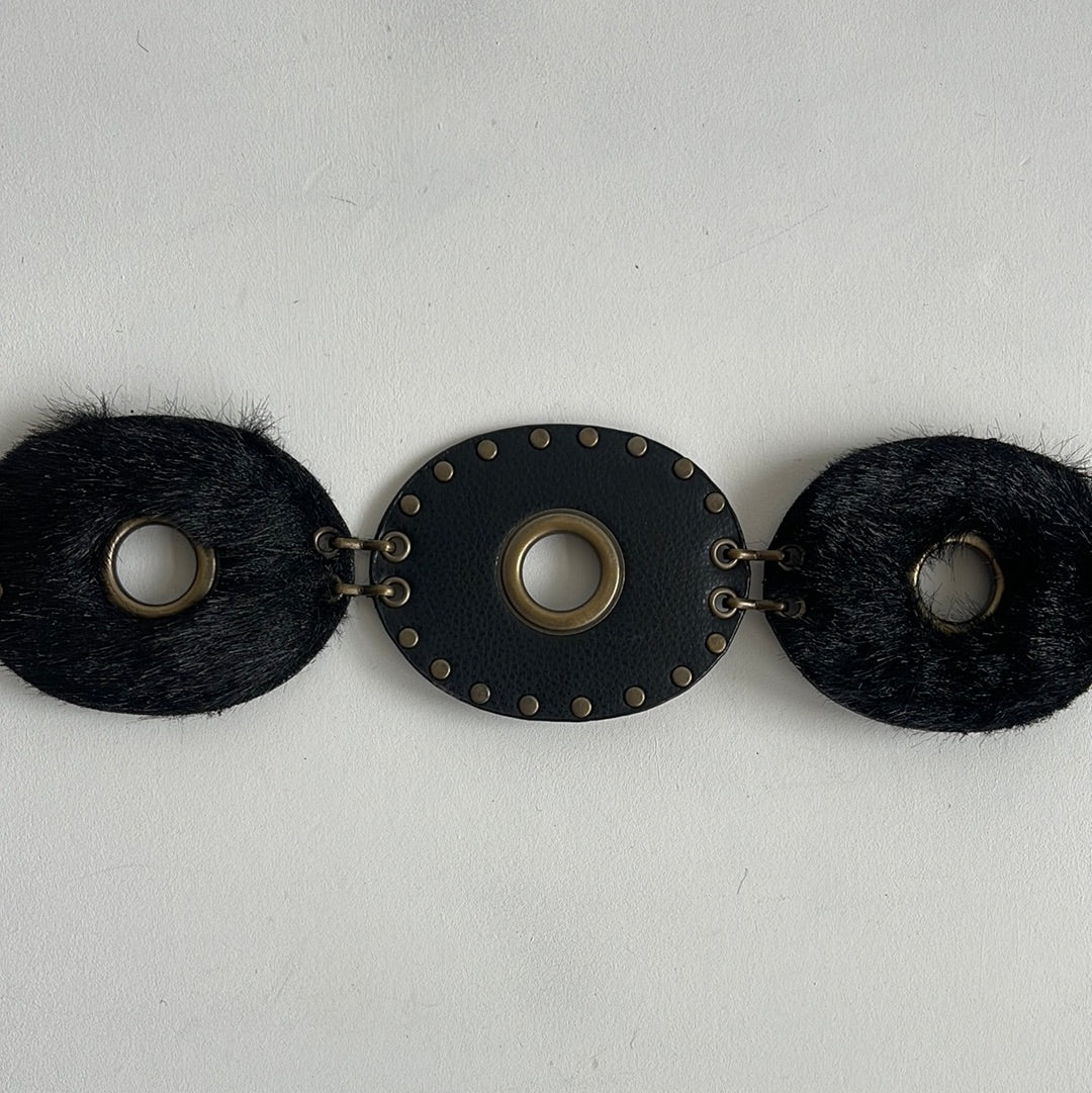 Boho suede concho belt - Size M