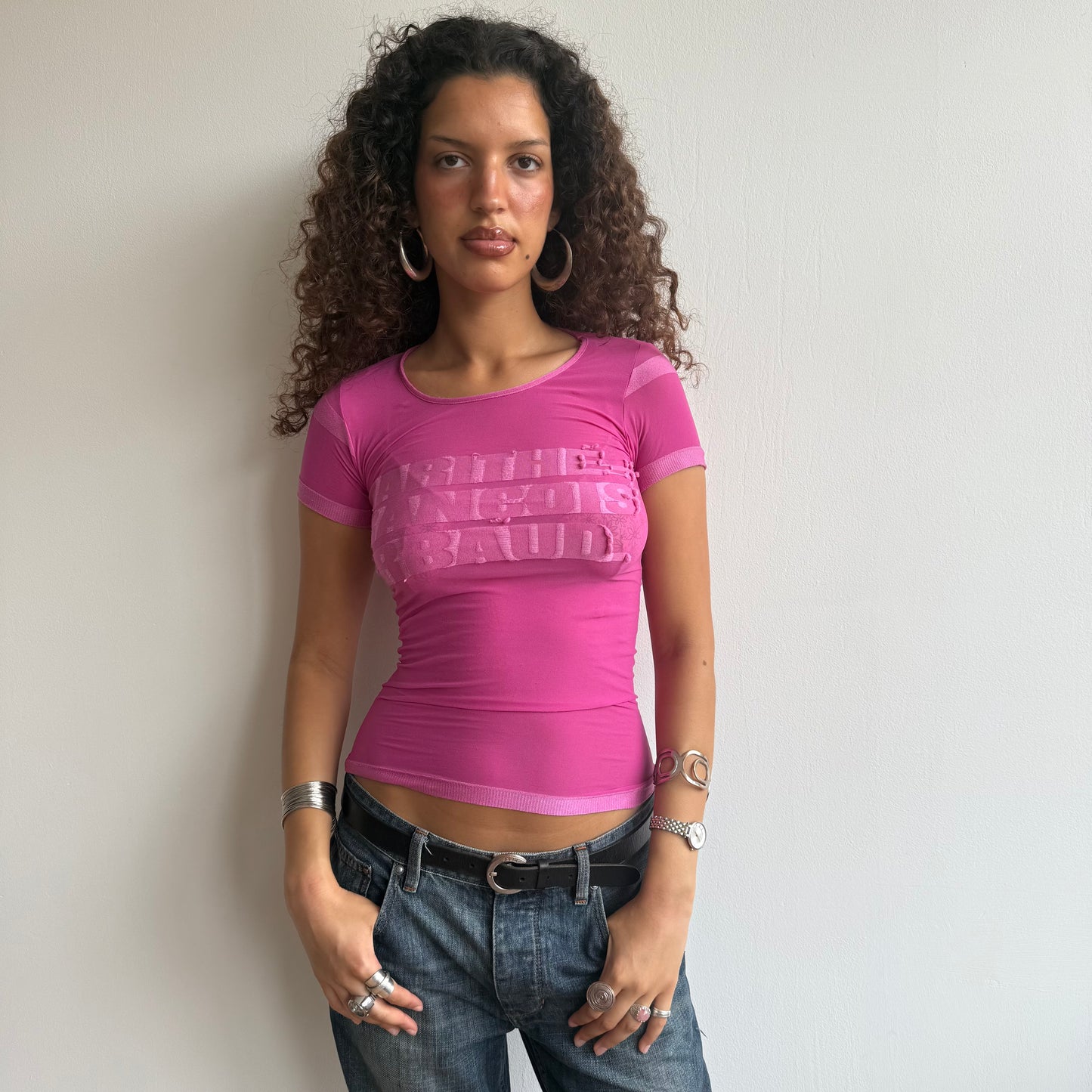 Marithé et Francois Girbaud mesh top - Size S