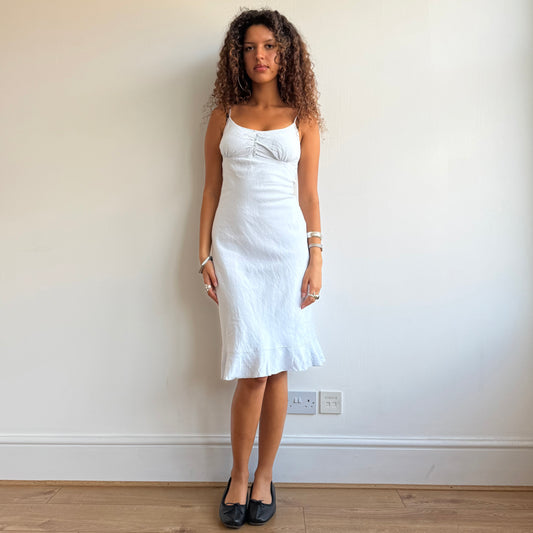 Powder blue milkmaid dress - Size S