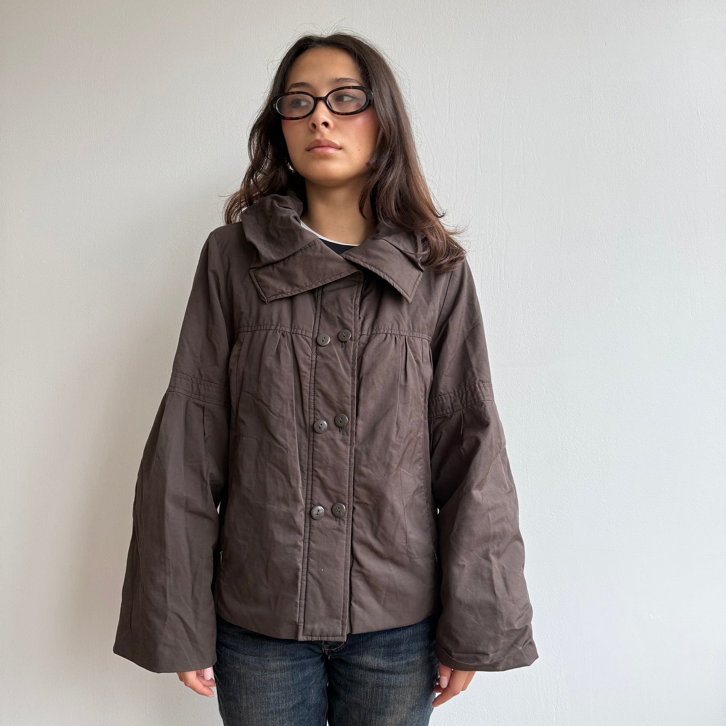Brown archival puffer - Size S