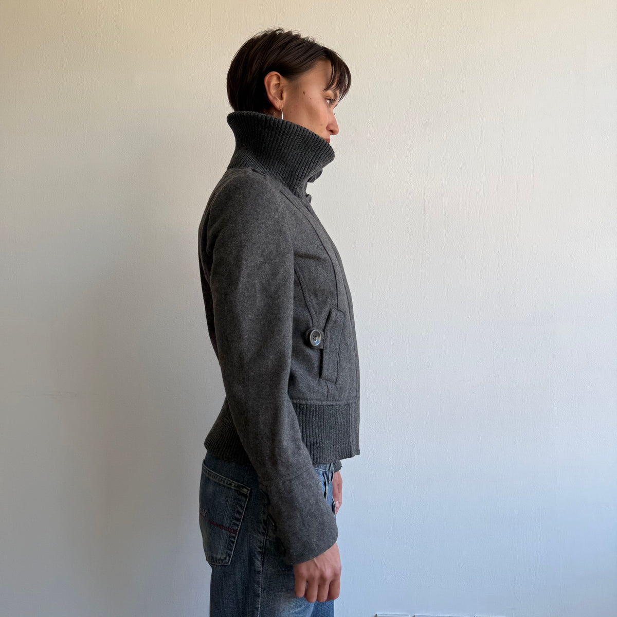 Grey bomber jacket - Size M