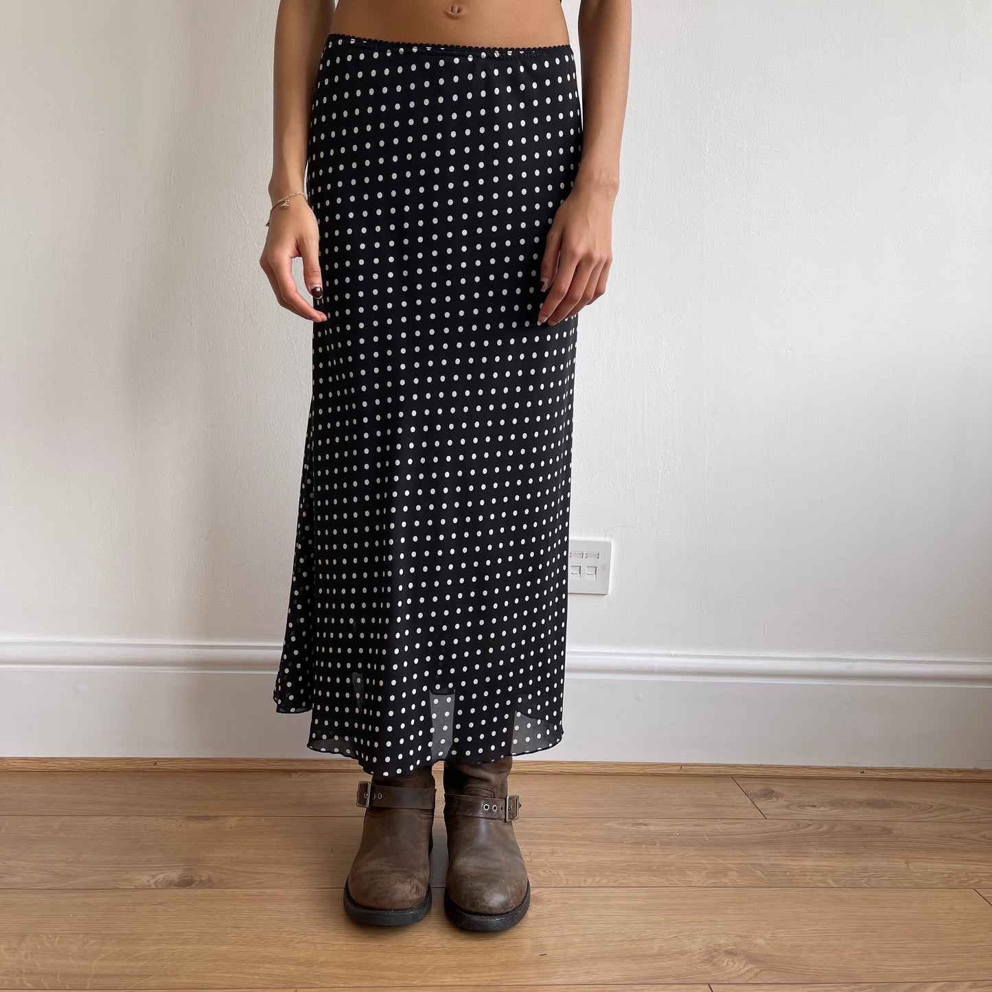 Polka dot midi skirt - Size S/M