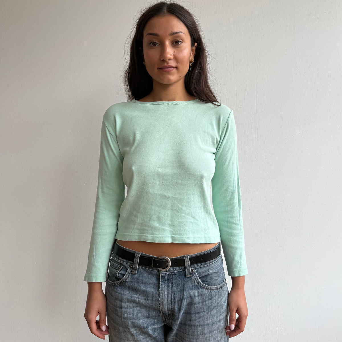 Mint 3/4 sleeve top - Size S