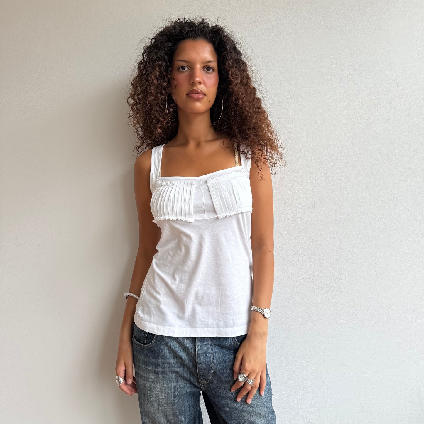 White Cop Copine cami top - Size M