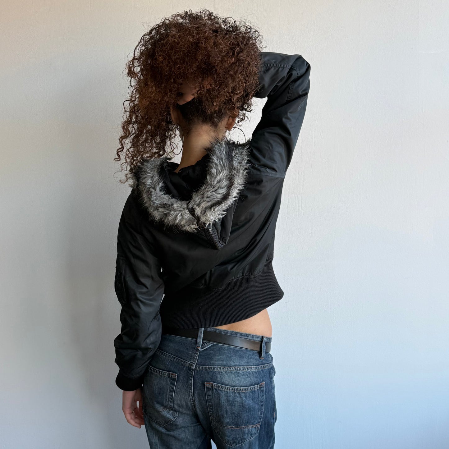 Black Avirex flight bomber - Size M