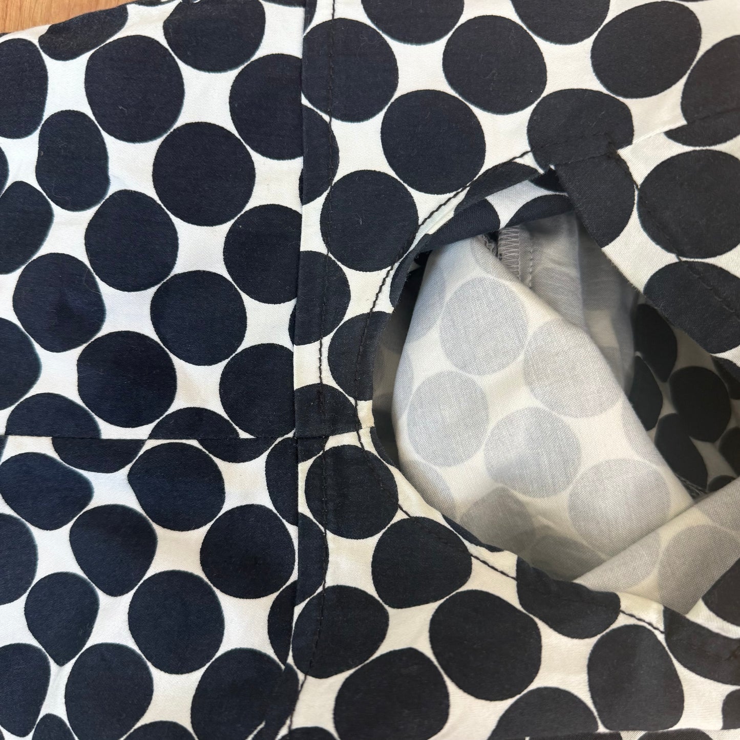 Polka dot short sleeve peacoat - Size S + S/M