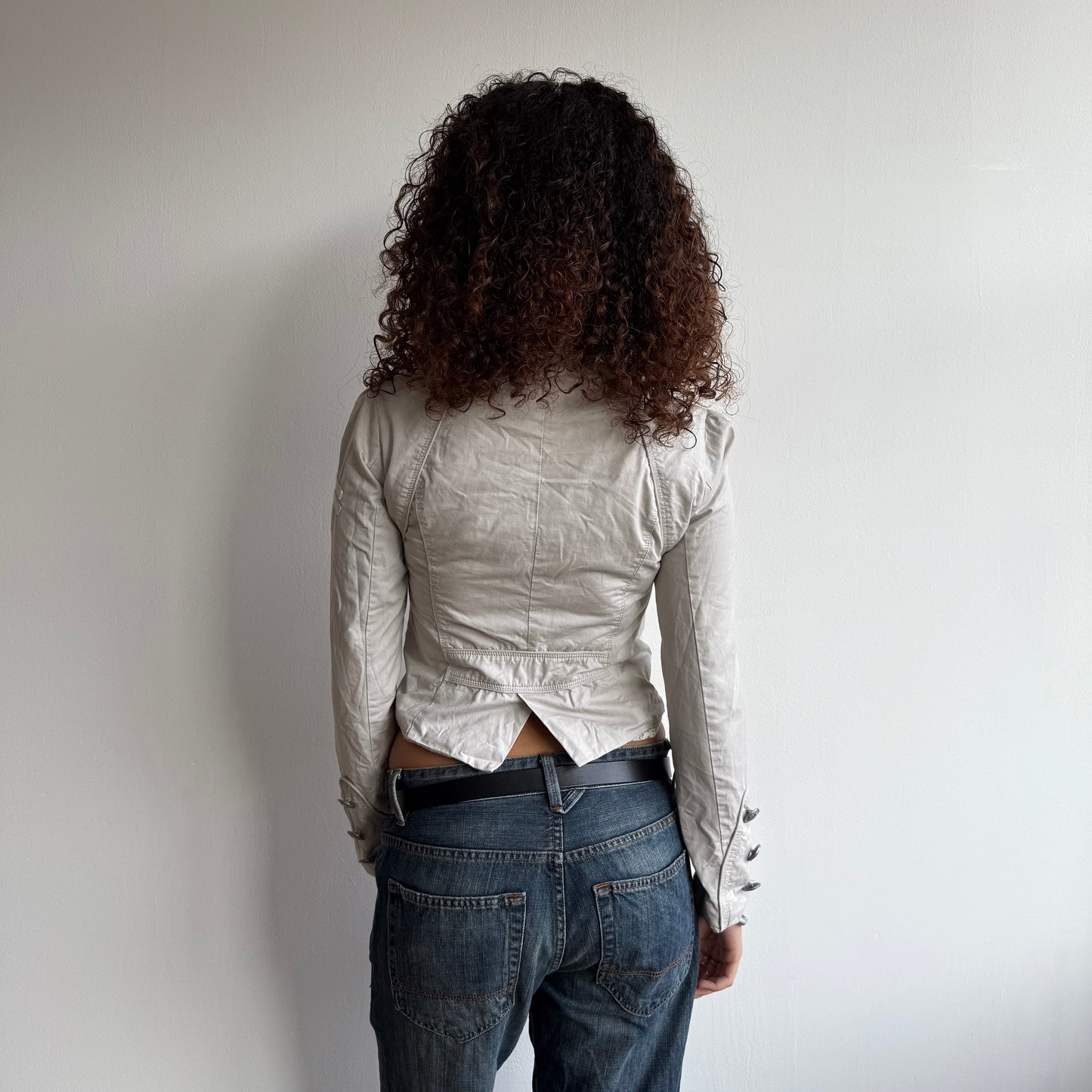 Beige military jacket - Size S