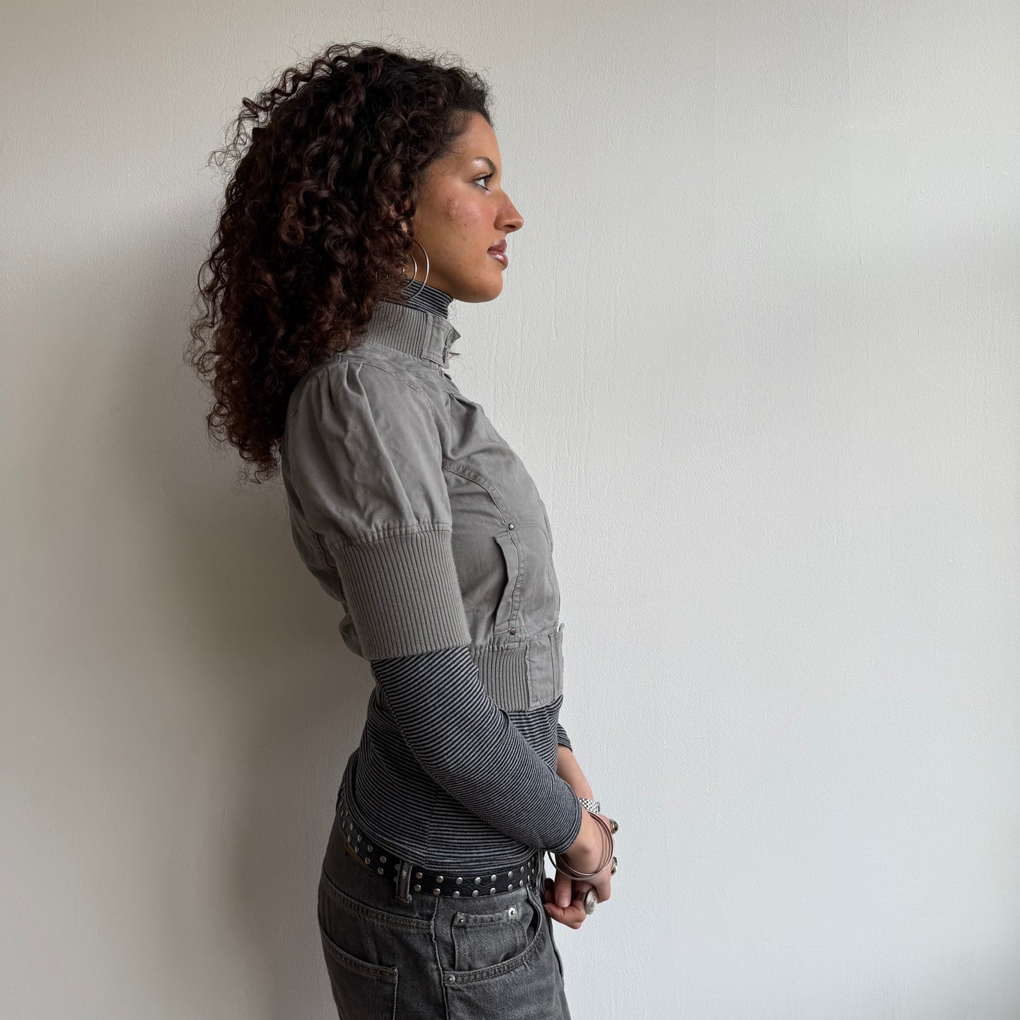 Short sleeve cargo jacket - Size XS