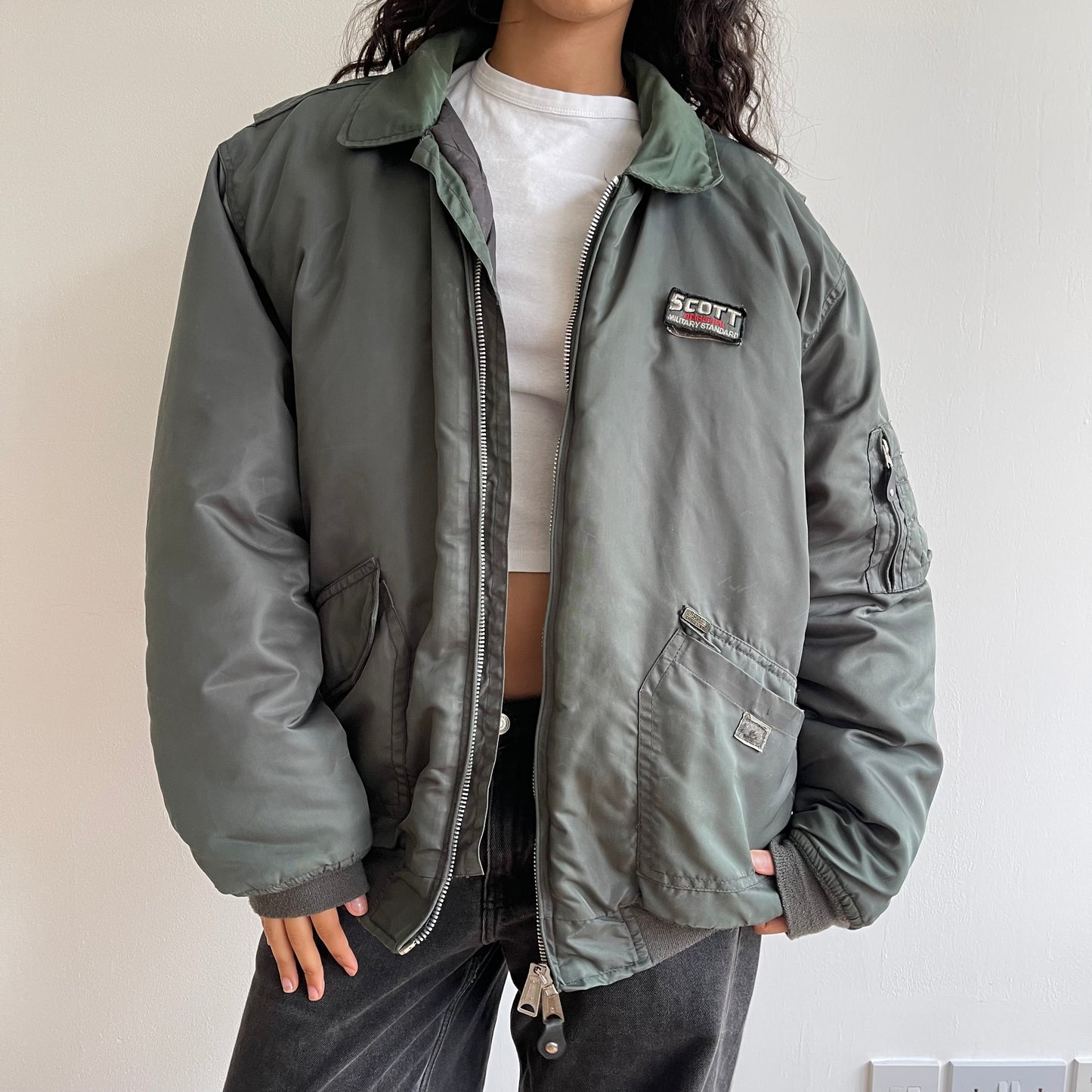 Khaki SCOTT bomber - Size XL