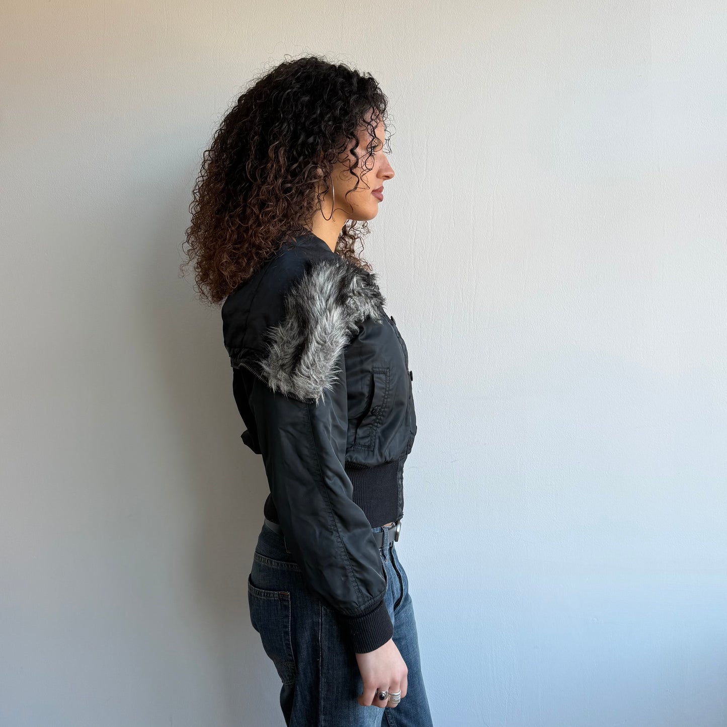 Black Avirex flight bomber - Size M