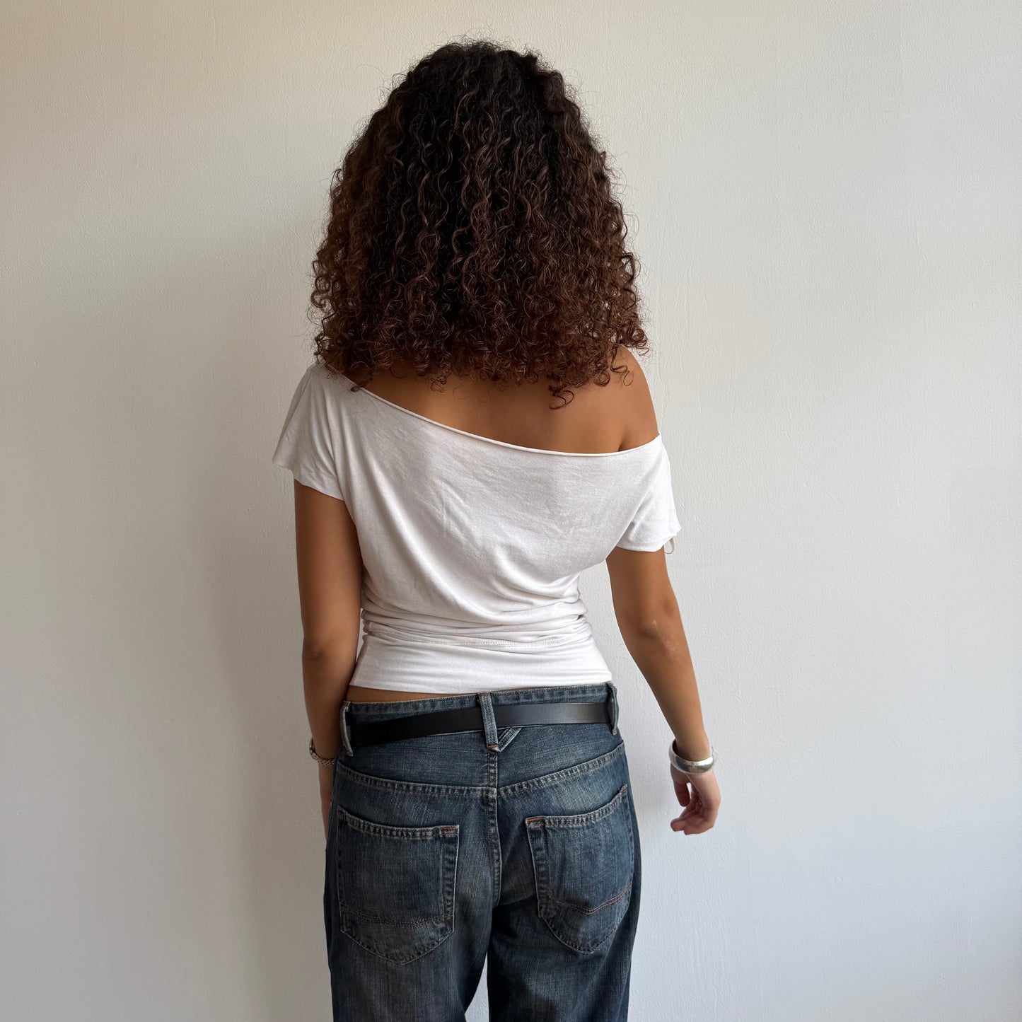 White slouchy t-shirt - Size M