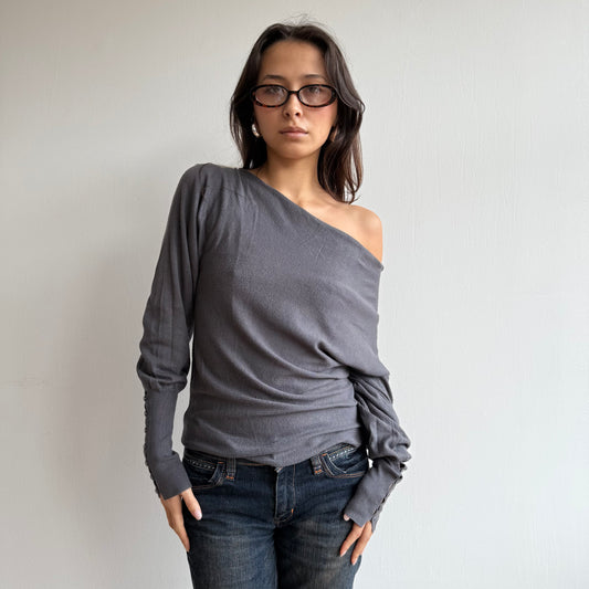Grey slouchy knit - Size S (2)