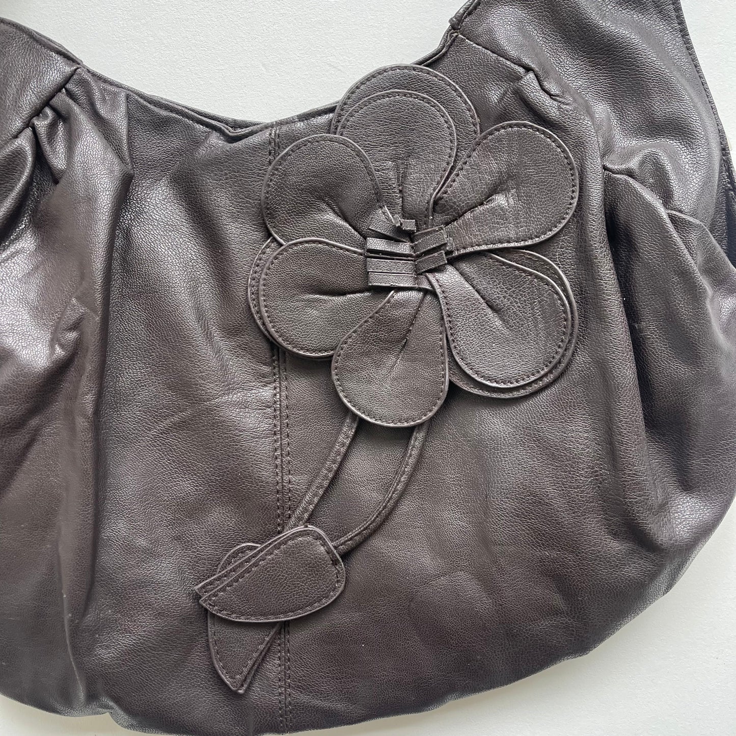 Brown flower bag