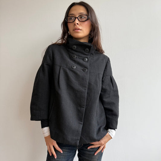 Dark grey swing coat - Size M